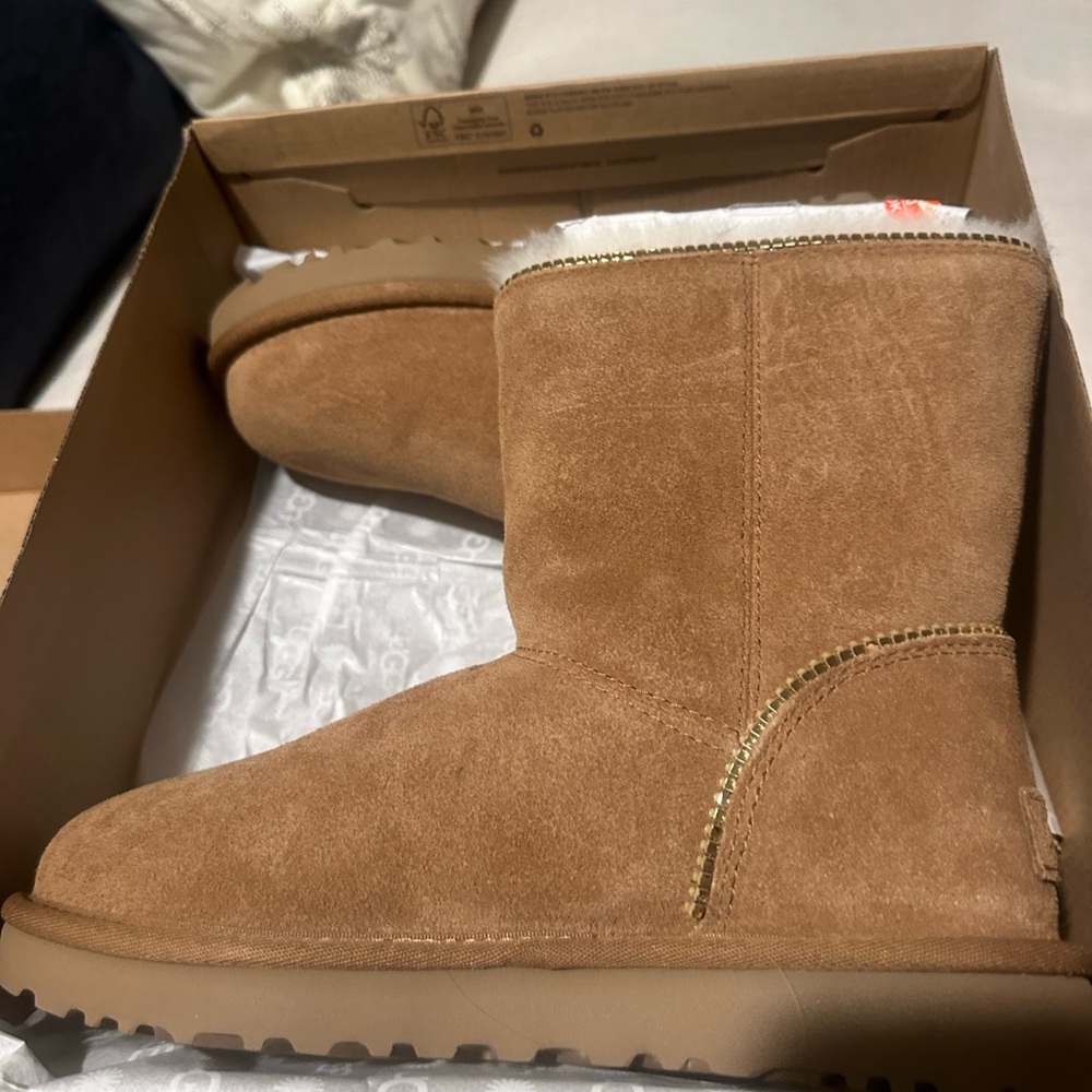 UGG Tan Suede Ankle Boots- NWT/never worn